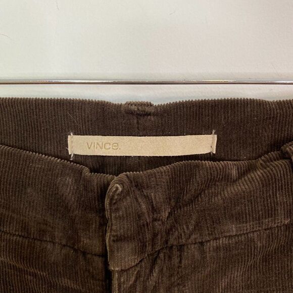 Vince Dark Brown Skinny Leg Corduroy Pants - Picture 5 of 7